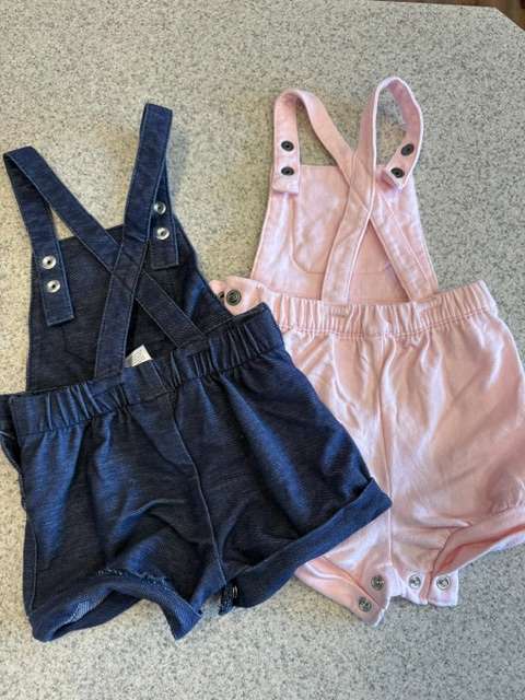 Baby Short Overalls, Kids 3 Month (0-3M)