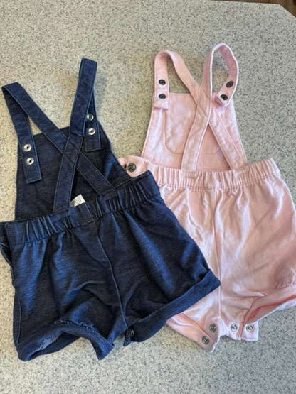 Baby Short Overalls, Kids 3 Month (0-3M)