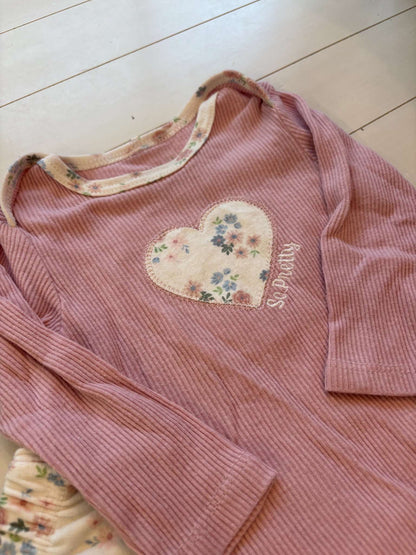 Floral Bodysuit & Pant Outfit, Kids 6 Month (3-6M)