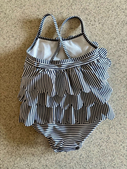 Striped Bathing Suit - 6mth, Kids 6 Month (3-6M)