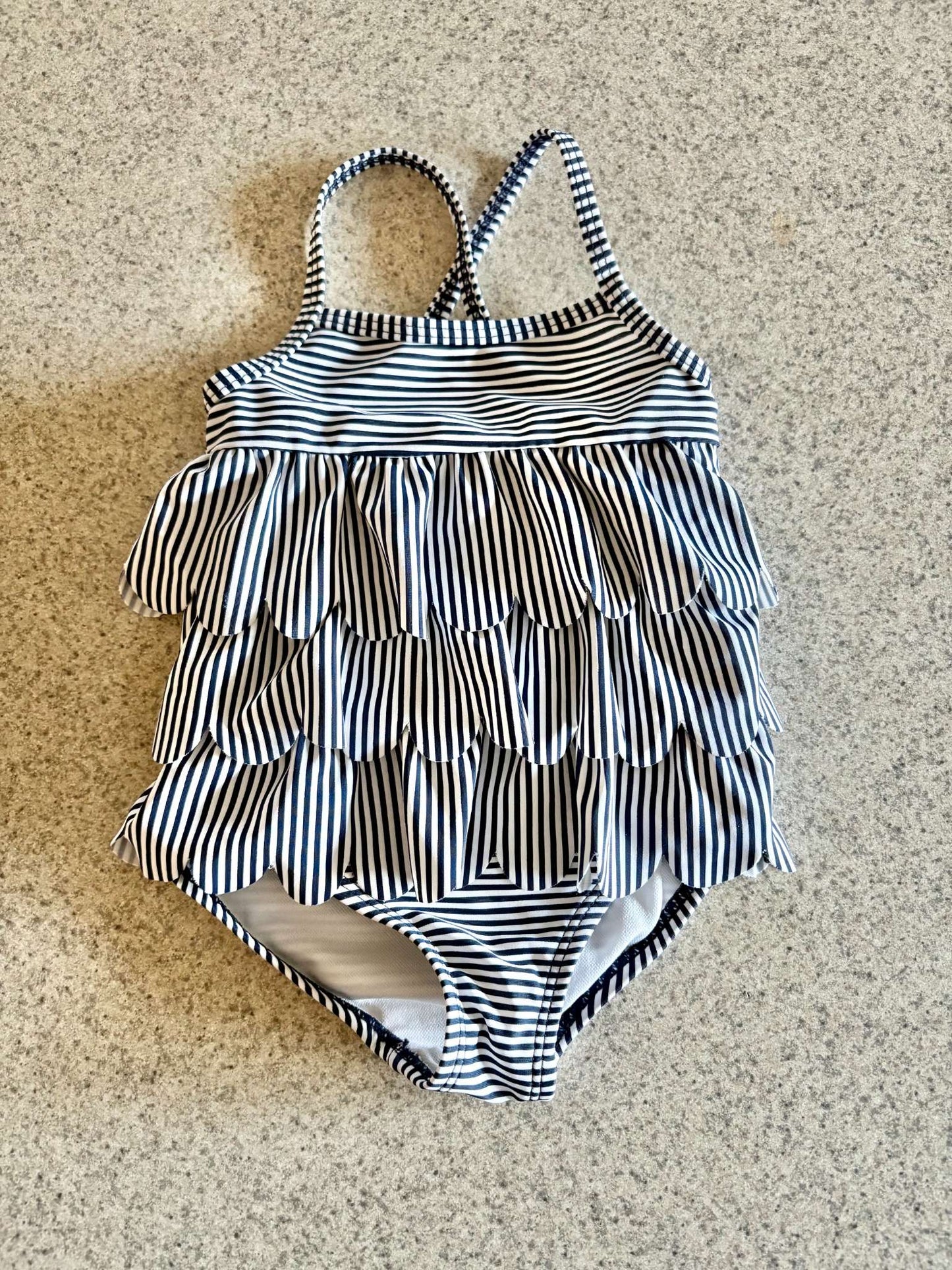 Striped Bathing Suit - 6mth, Kids 6 Month (3-6M)