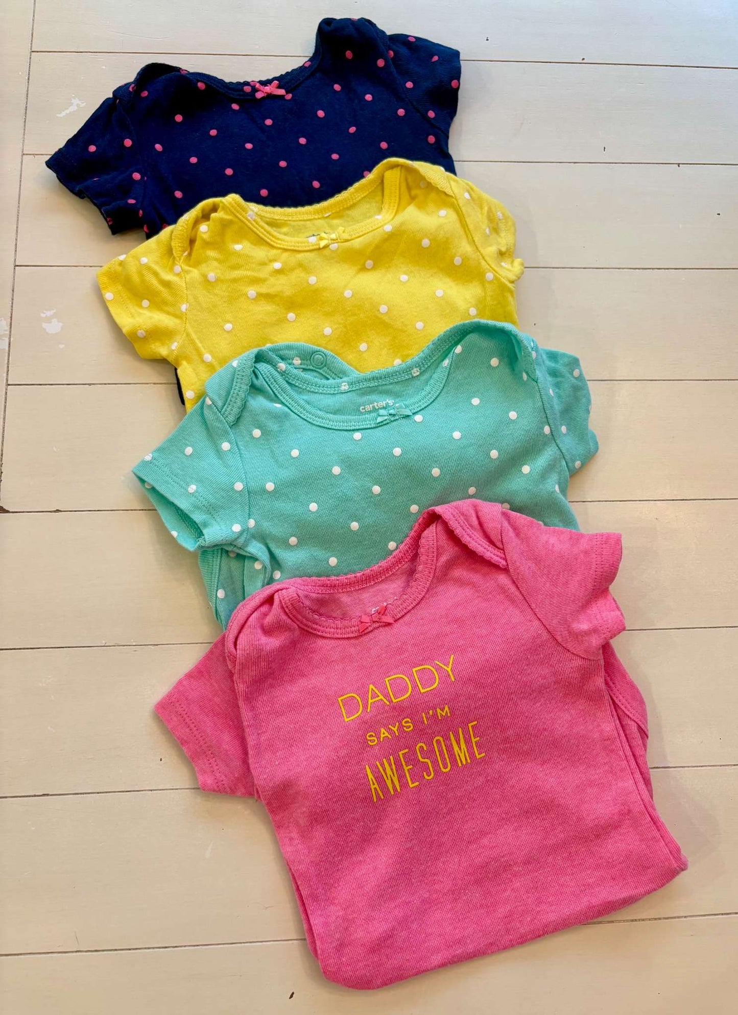 Short Sleeved Body Suites, Kids 6 Month (3-6M)