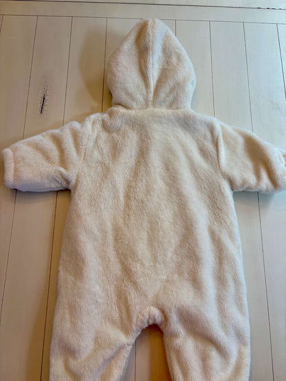 Winter White Bunting Suit, Kids 9 Month (6-9M)