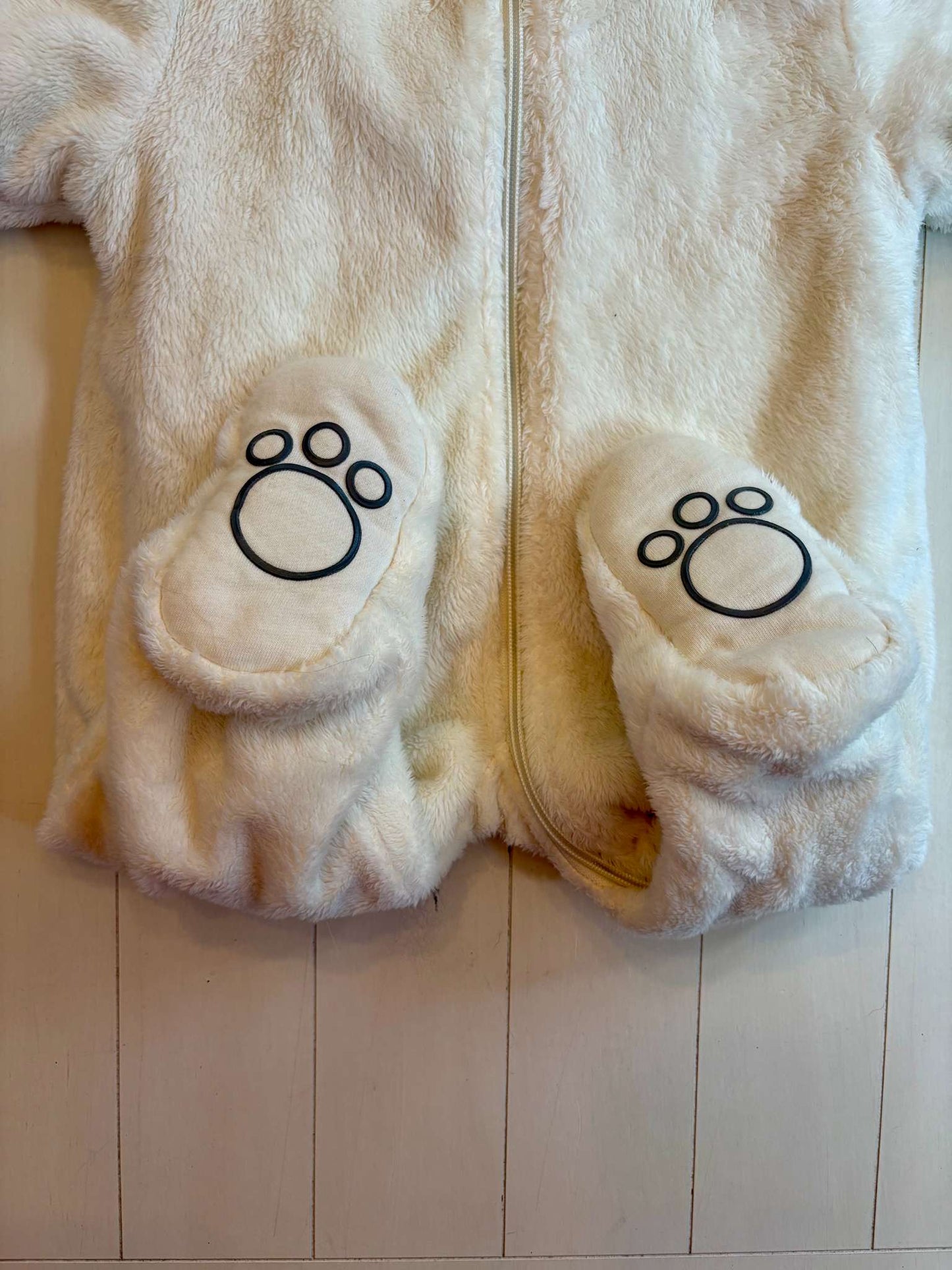 Winter White Bunting Suit, Kids 9 Month (6-9M)