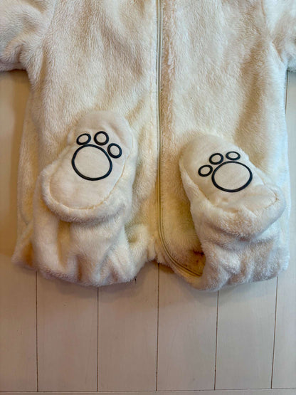 Winter White Bunting Suit, Kids 9 Month (6-9M)