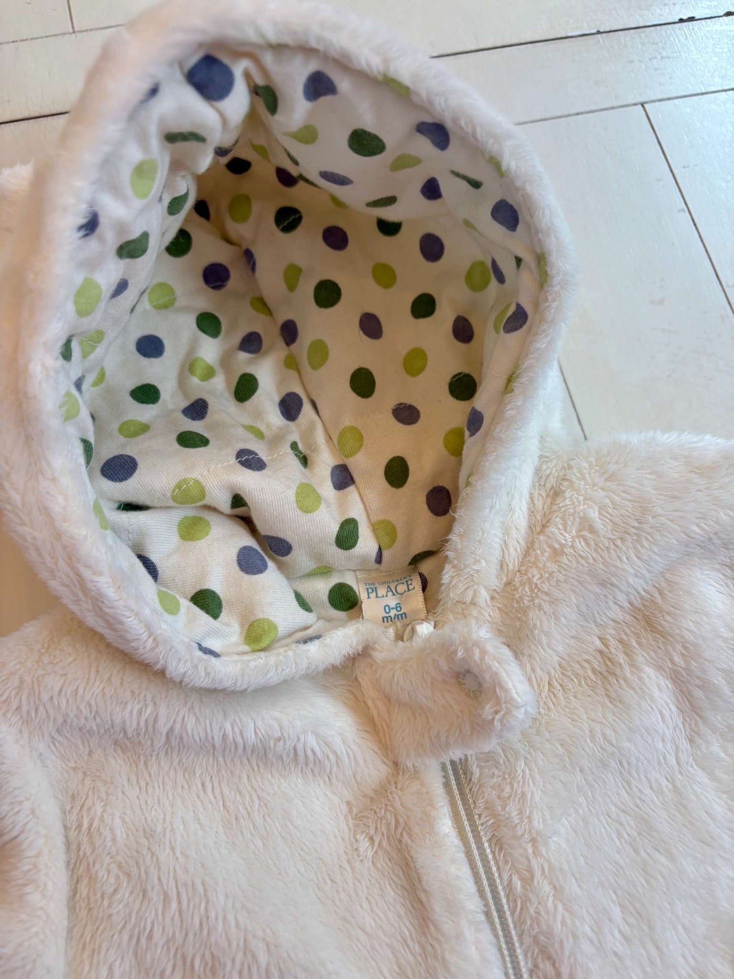 Winter White Bunting Suit, Kids 9 Month (6-9M)