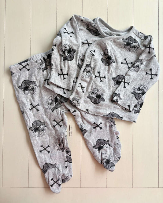 Pirate Pug Outfit, Kids 6 Month (3-6M)