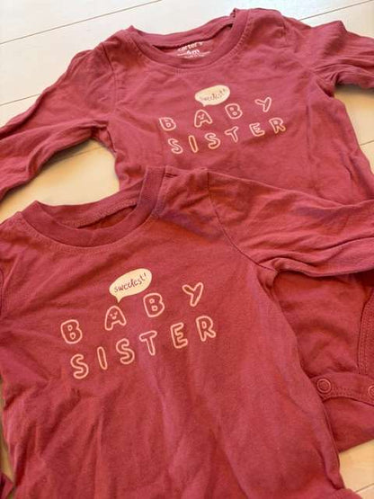 Baby Sister - 3 & 6 months, Kids 3 Month (0-3M)