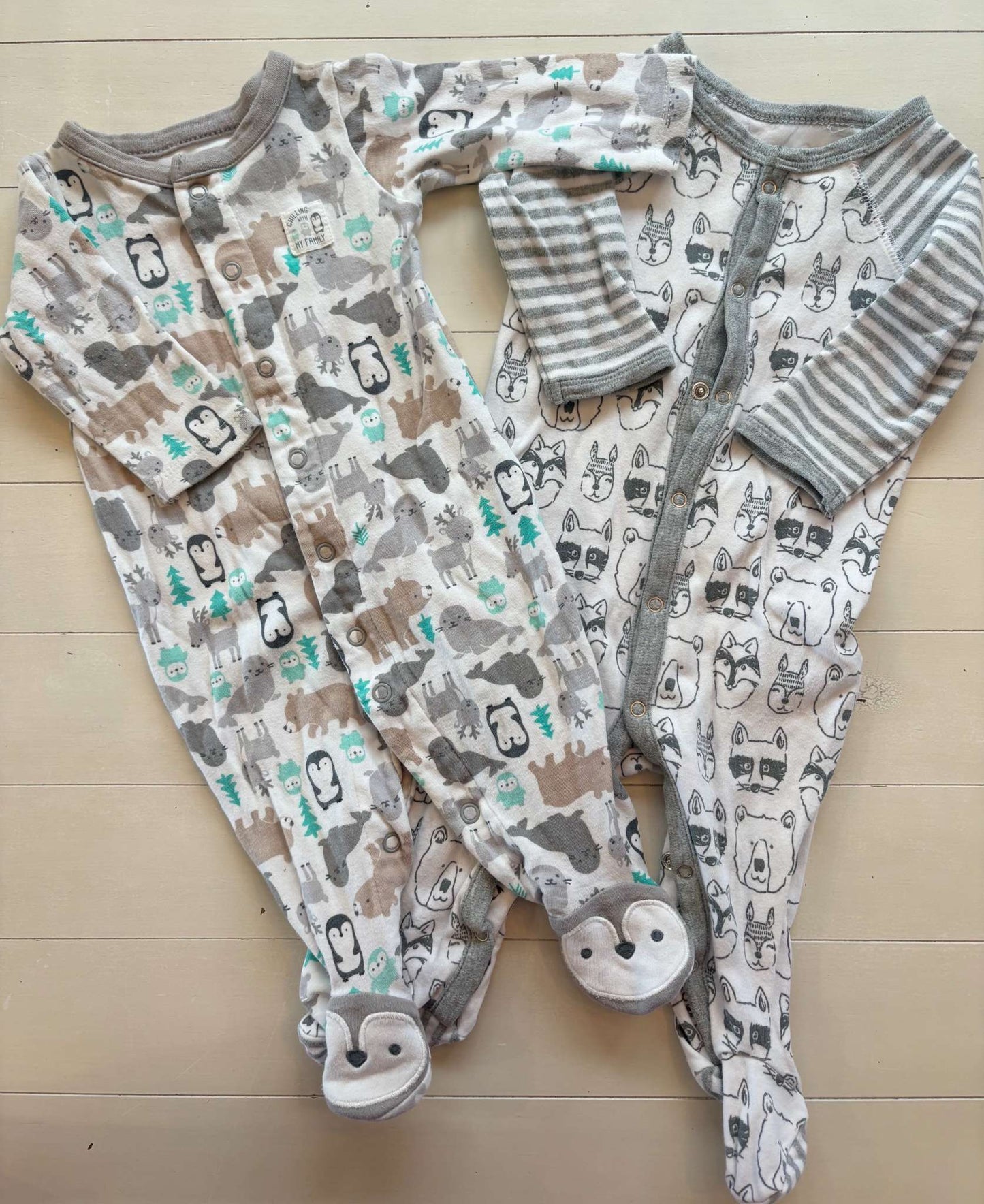Animal Onesies, Kids 3 Month (0-3M)