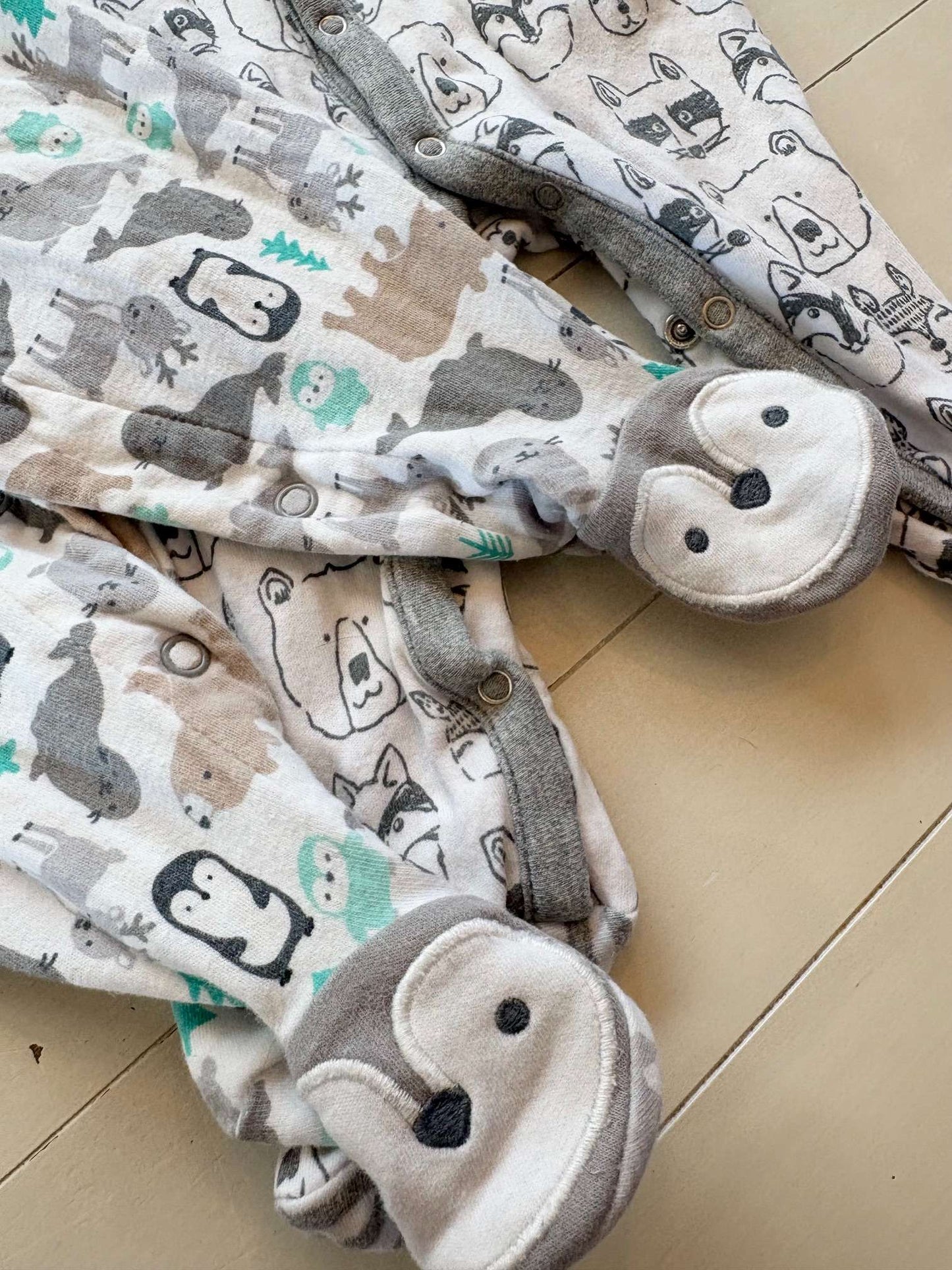Animal Onesies, Kids 3 Month (0-3M)