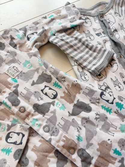 Animal Onesies, Kids 3 Month (0-3M)