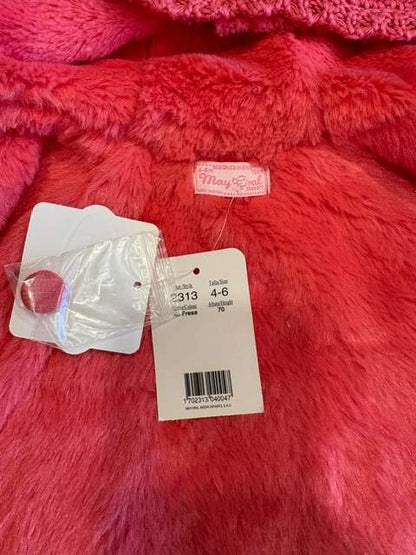 Hooded Baby Girl Peacoat , Kids 6 Month (3-6M)