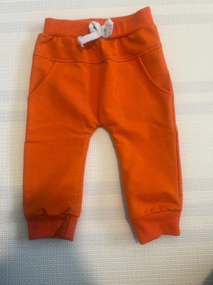 Orange baby pants, Kids 6 Month (3-6M)