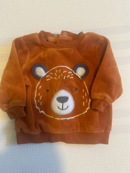Baby sweater with Bear pattern, Kids 6 Month (3-6M)