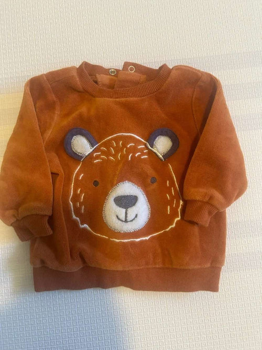 Baby sweater with Bear pattern, Kids 6 Month (3-6M)