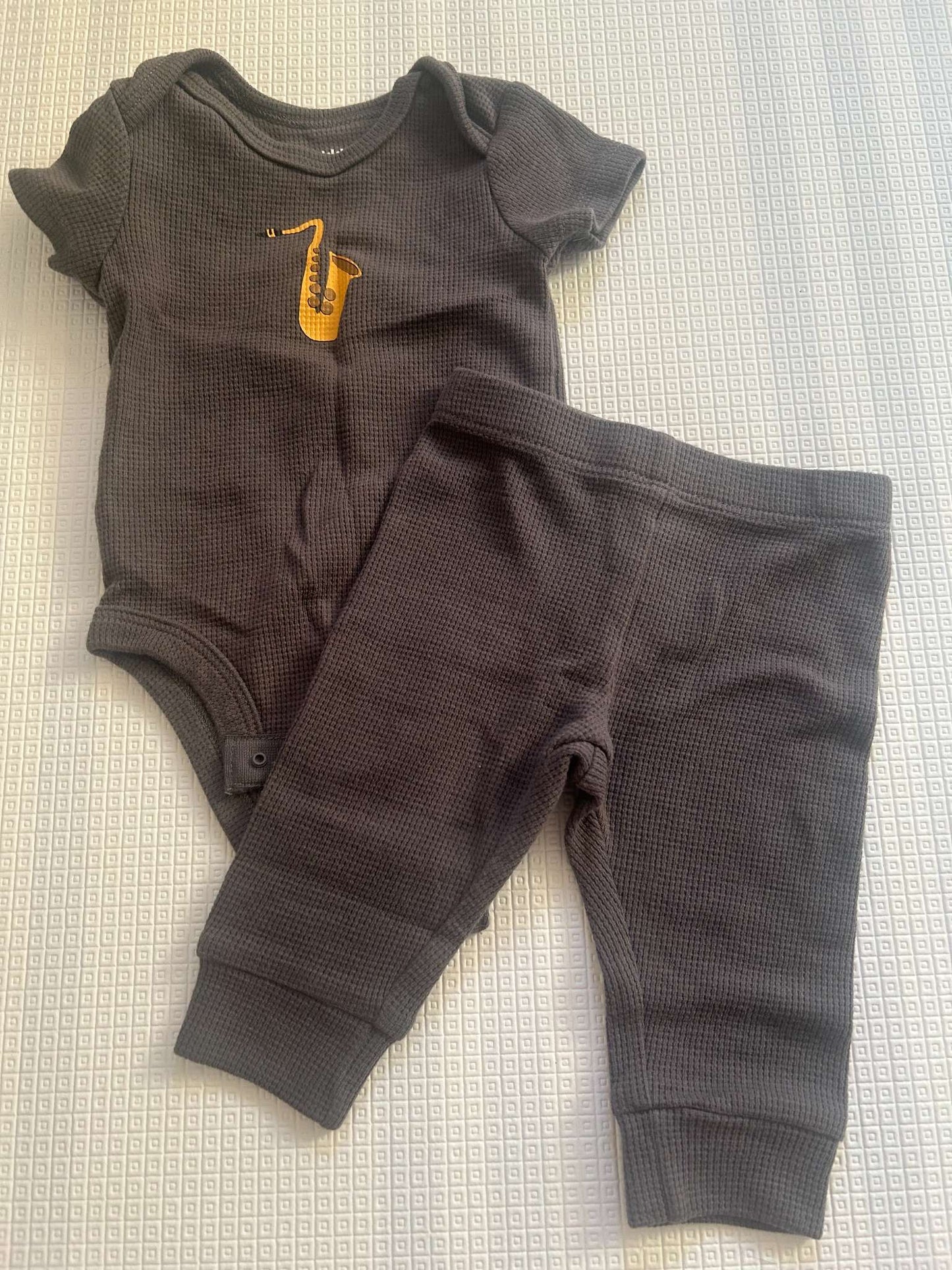 Pekkle matching set with instrument logo, Kids 3 Month (0-3M)