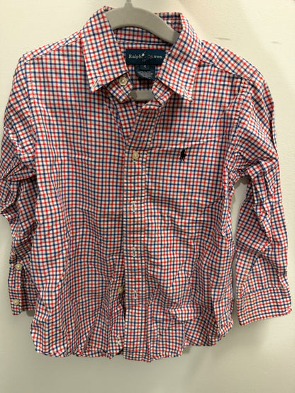 Squares pattern shirt - 4T, Kids 4/4T
