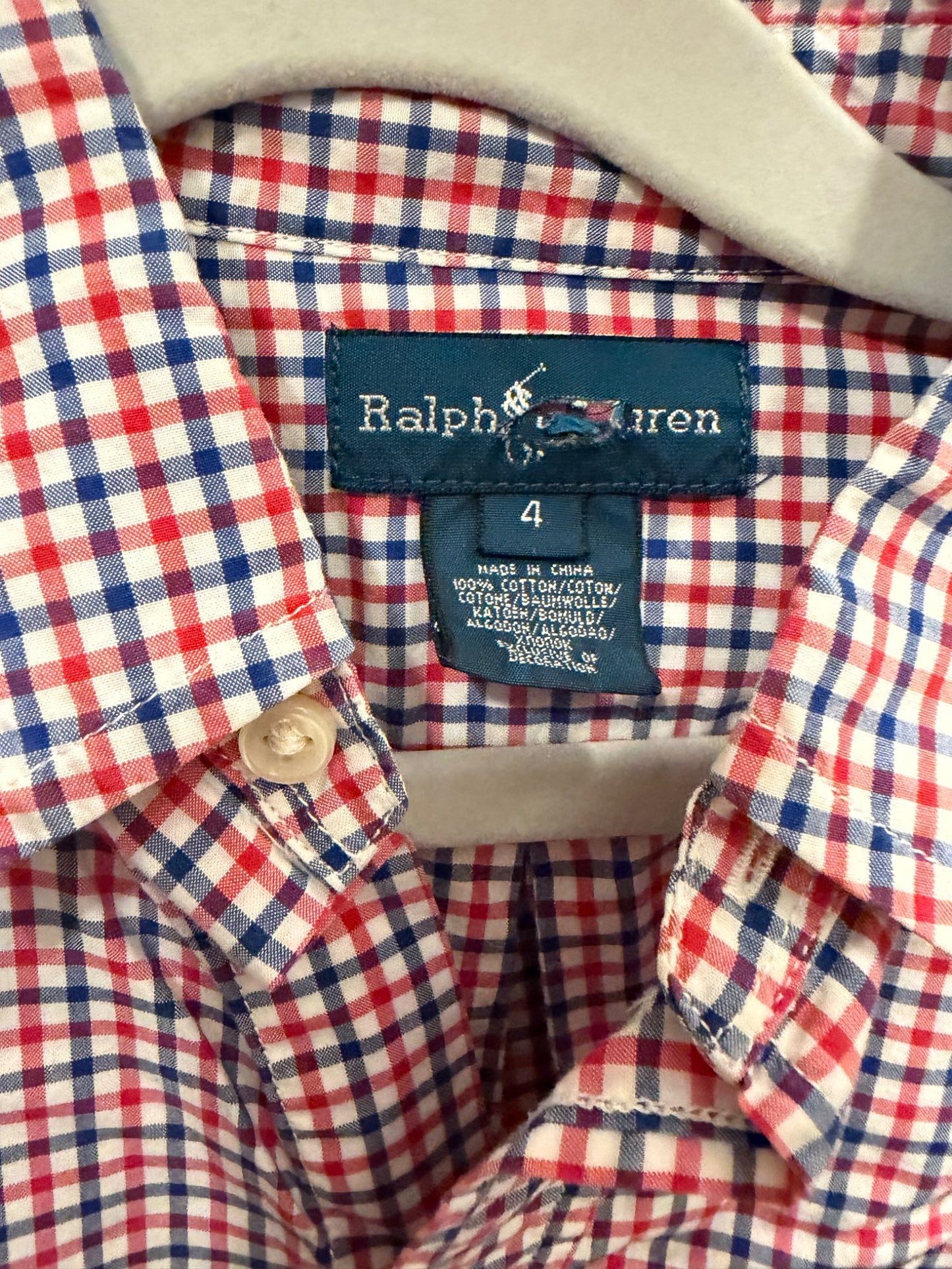 Squares pattern shirt - 4T, Kids 4/4T