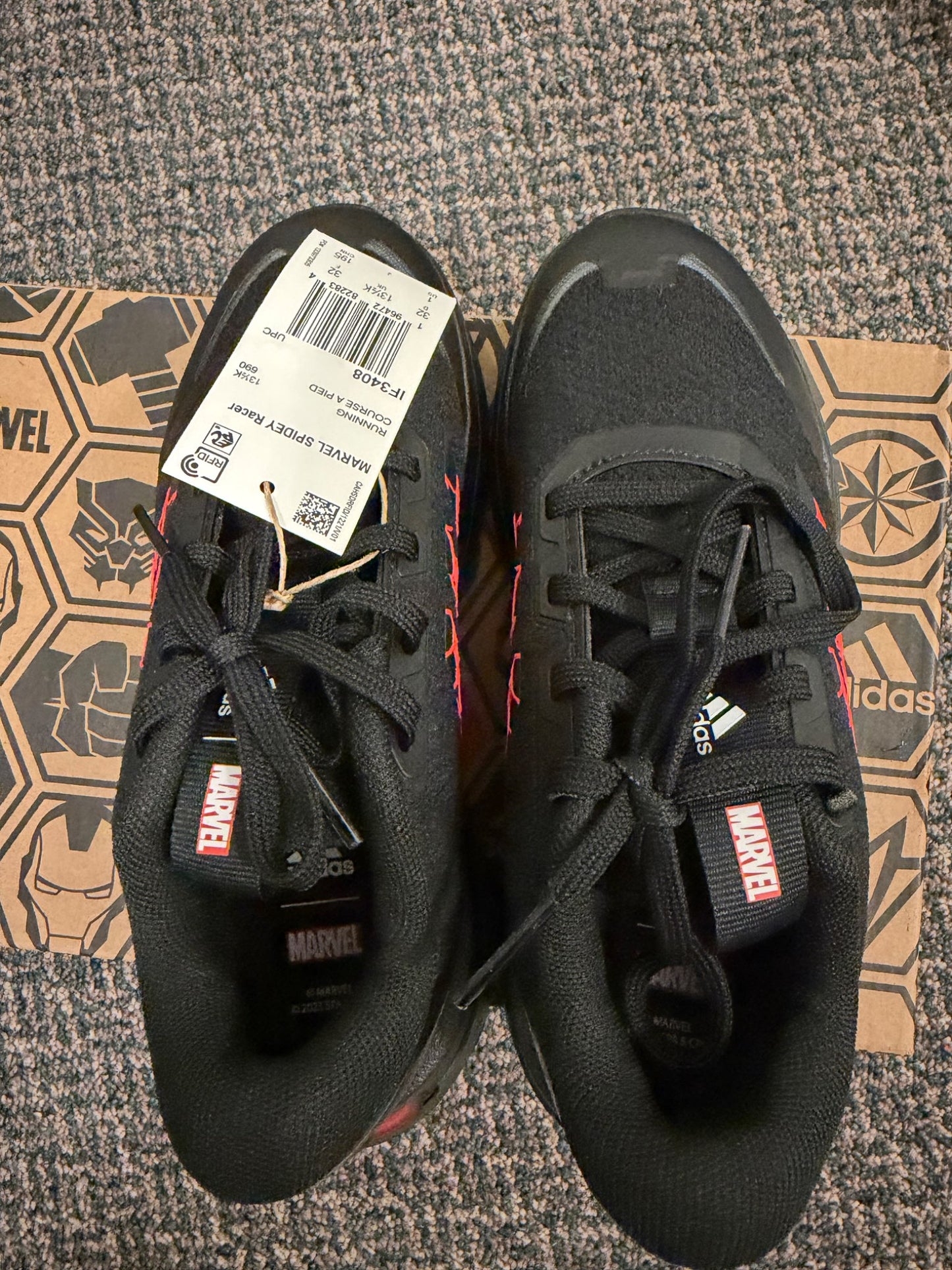 Brand New Adidas Spider Sneakers, Shoes 1 (Kids:4-8yr)