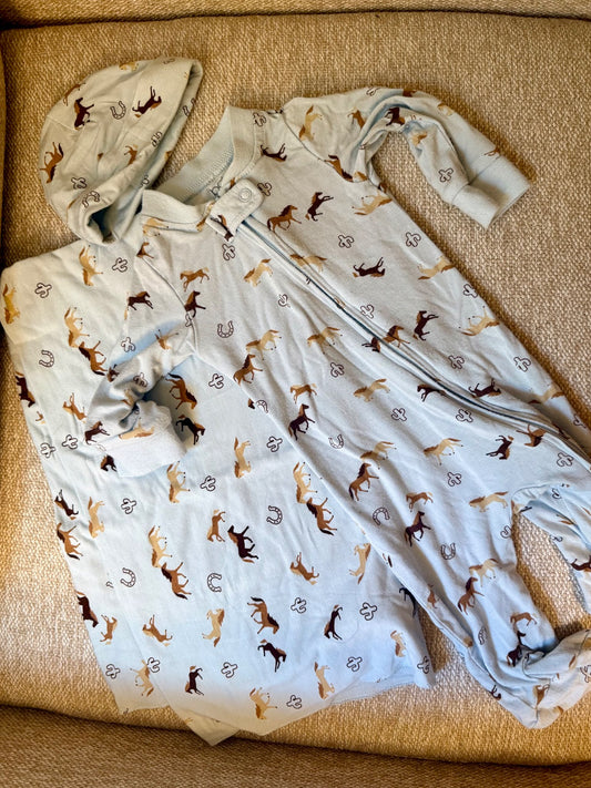0-3M Sleeper, Swaddle, Hat Set, Kids 3 Month (0-3M)