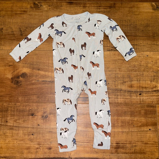 24M Kyte Baby Snap Romper - Horse, Kids 24 Month (18-24M)