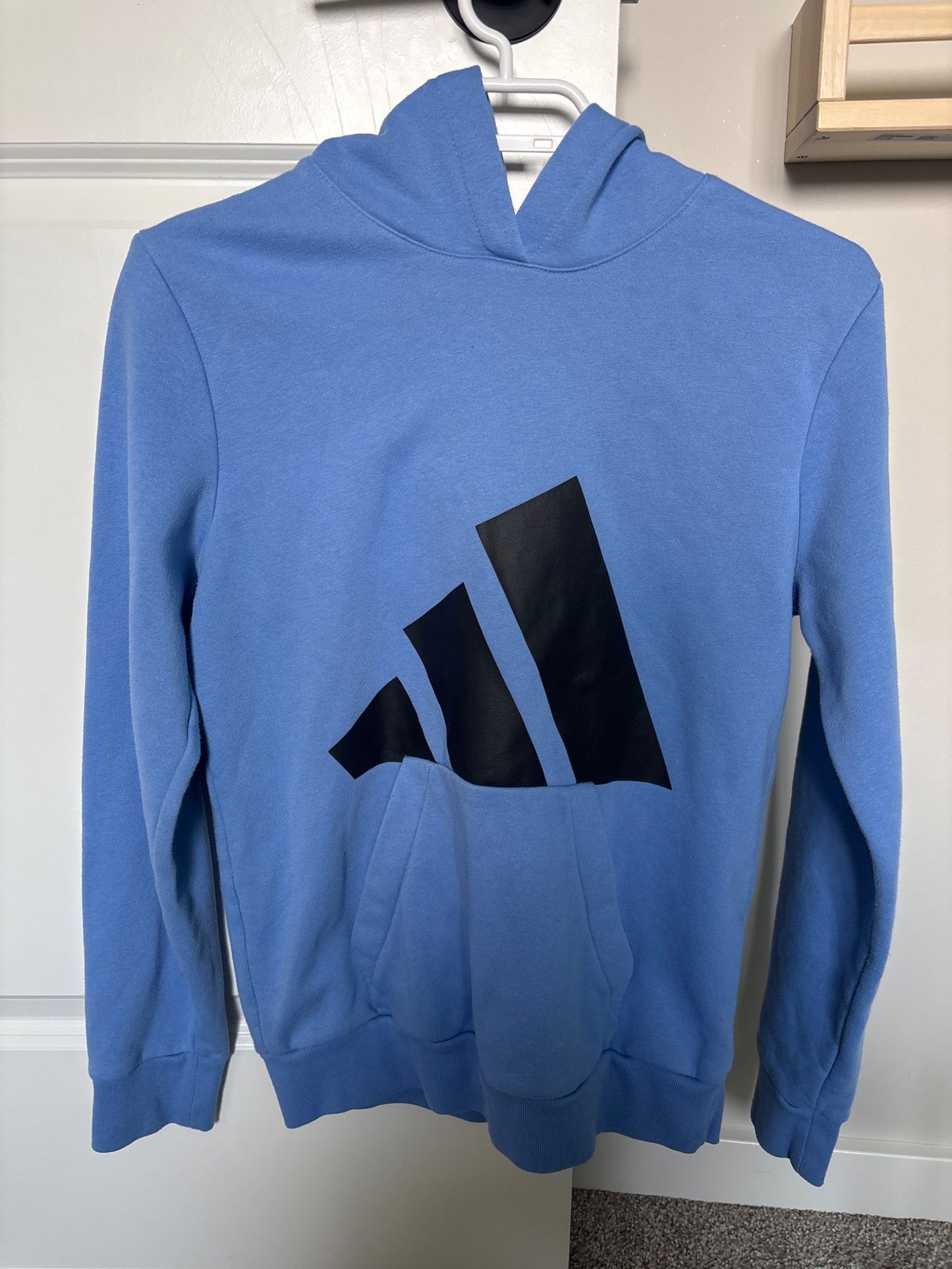 Boys Blue Adidas Sweater, Kids 12