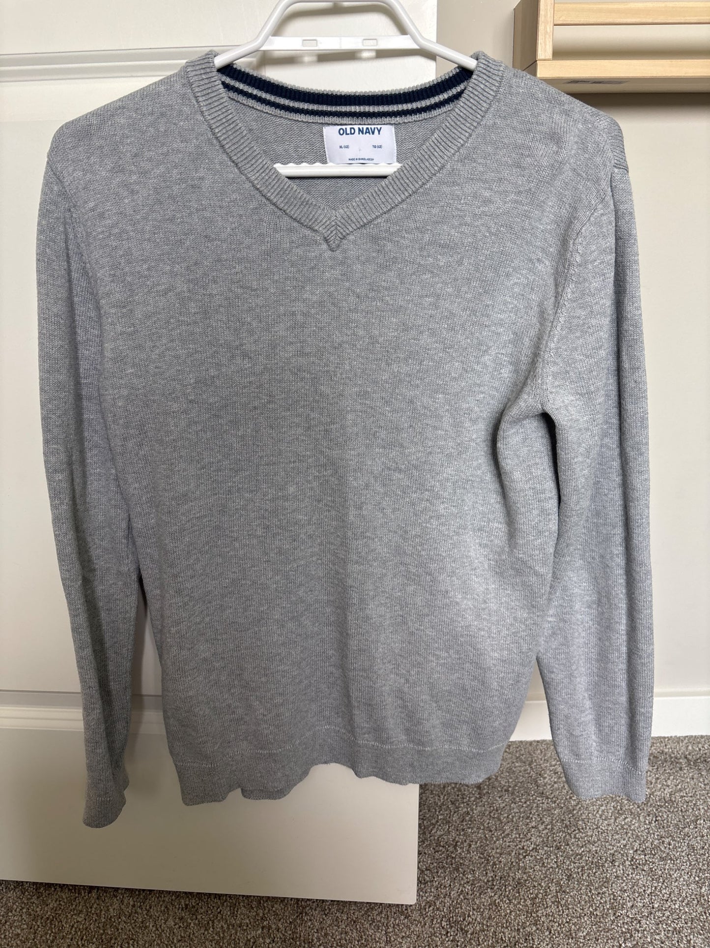 Boys Knit Crew Neck Sweater, Kids 12