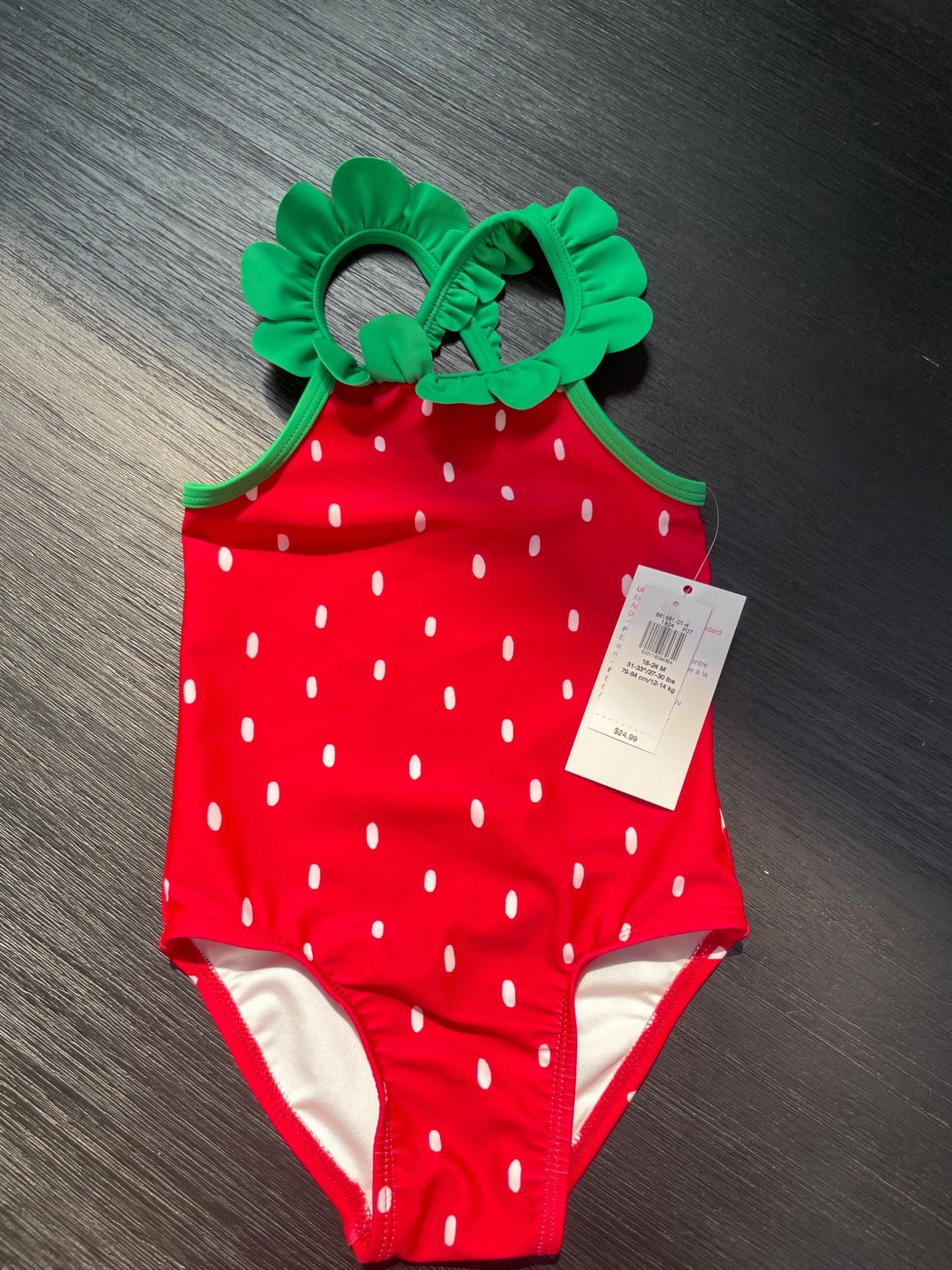 Strawberry swim suit NWT, Kids 24 Month (18-24M)