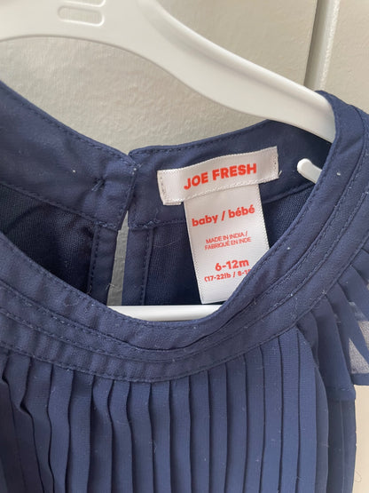 Joe fresh pleated dress 6-12 months, Kids 9 Month (6-9M)