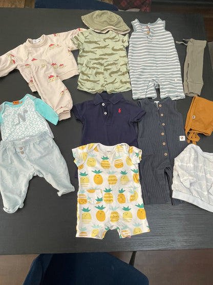 Baby boy bundle -14 pieces , Kids 3 Month (0-3M)