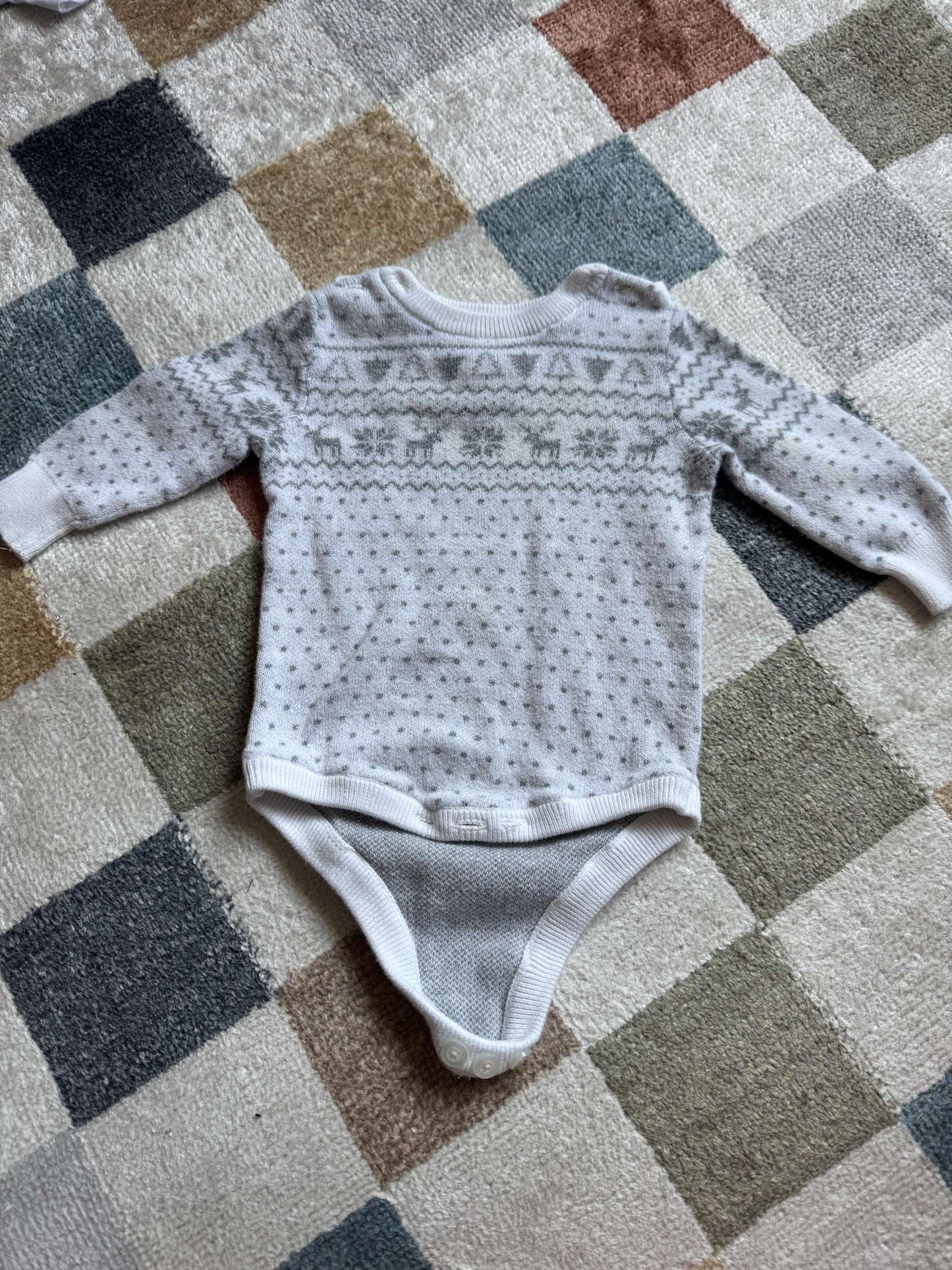 Joe Fresh Winter Long sleeve Onesie, Kids 3 Month (0-3M)