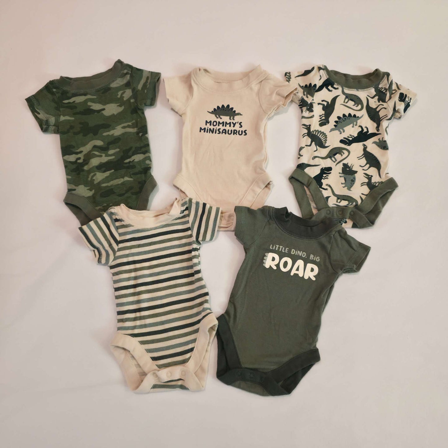 NB Dinosaur Bodysuit 5-Pack, Kids Newborn