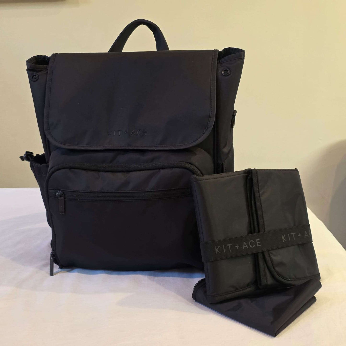 KIT+ACE Black Diaper Bag