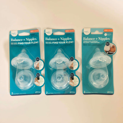 New Evenflo Balance + wide bottle nipples bundle
