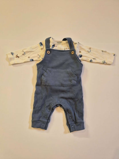 3M 2-Piece Long-Sleeve Tee & Coverall, Kids 3 Month (0-3M)