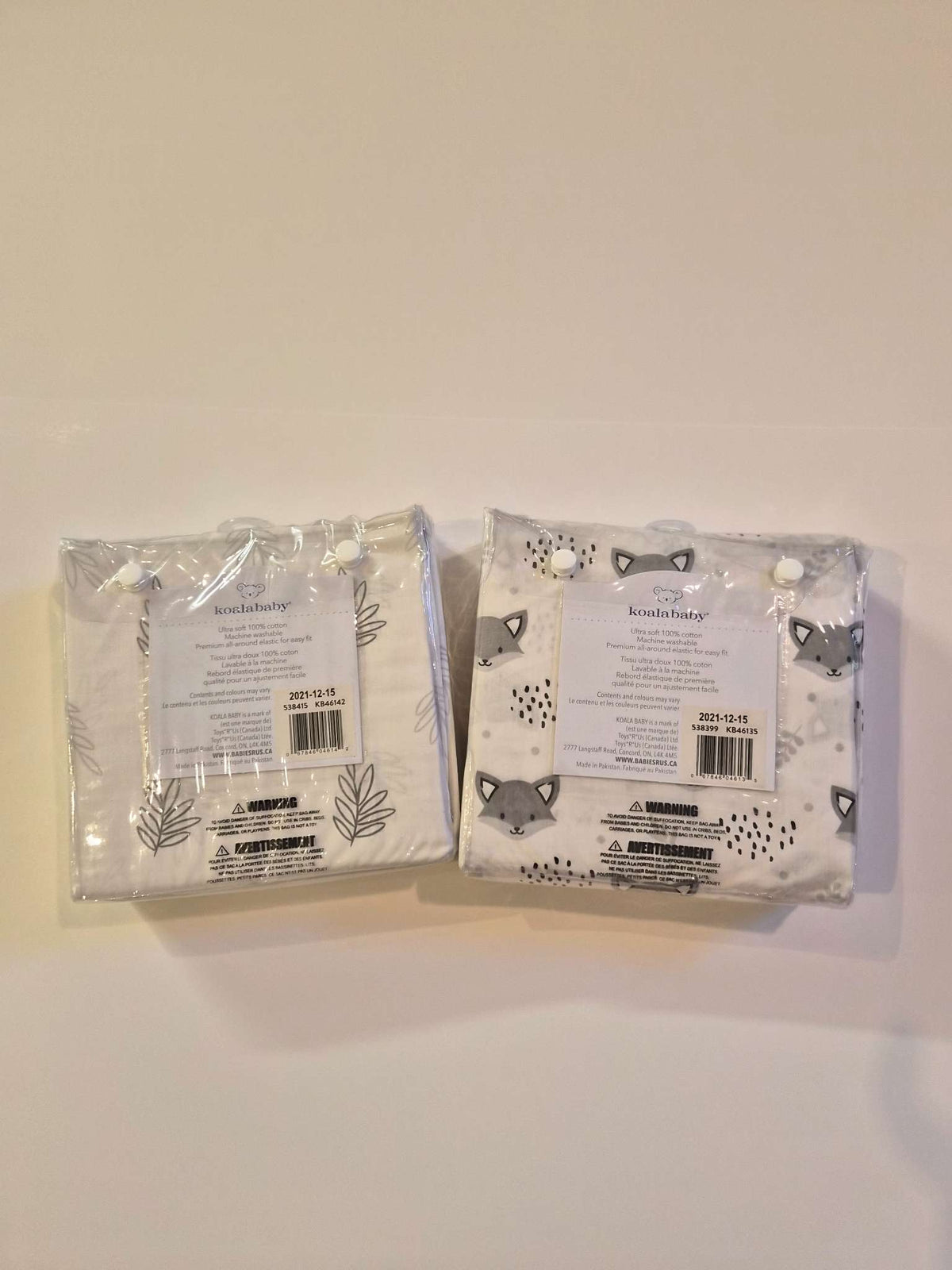 Set of 2 Neutral Crib Sheets