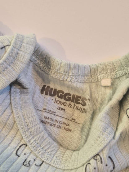 3M Neutral Ribbed Body Suit Bundle, Kids 3 Month (0-3M)