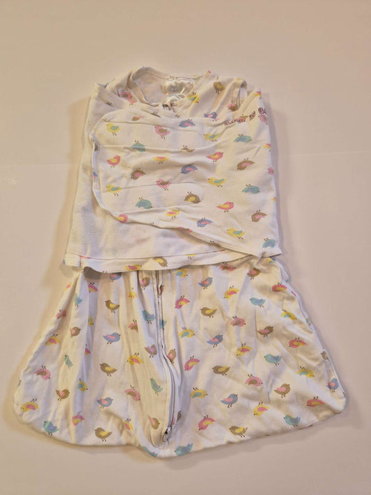 0-6M Halo Sleep Sack Swaddle Bird Print, 0-6 Months (Small)