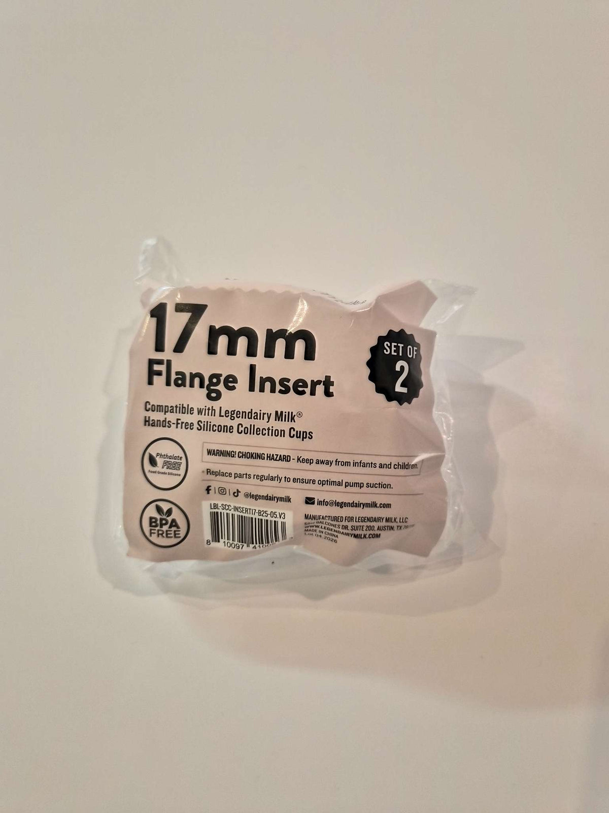 17mm Legendairy Milk Pump Flange Insert
