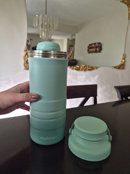 MomCozy 22oz travel bottle cooler