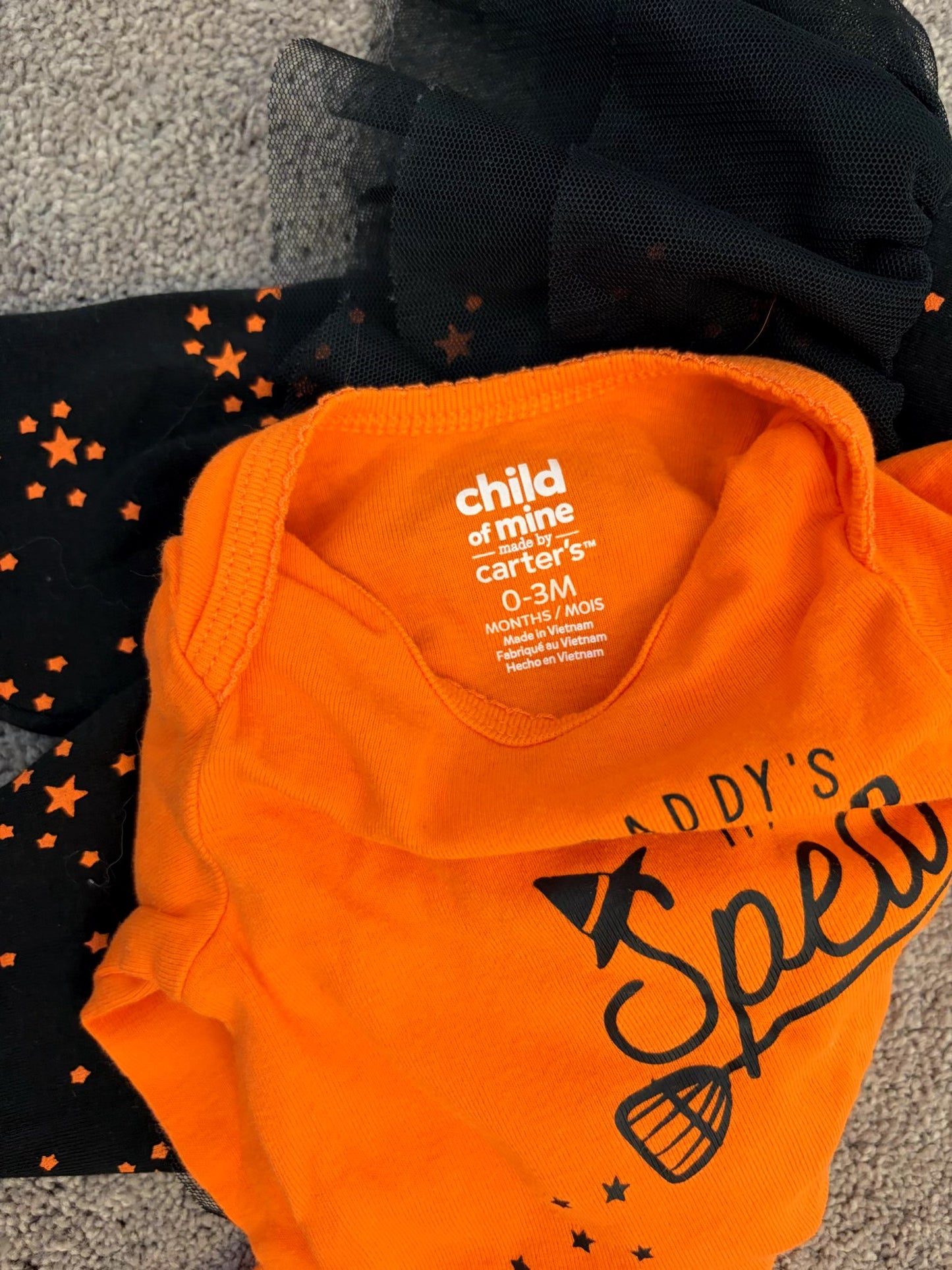 Carter's Halloween 2 piece set (0-3m), Kids 3 Month (0-3M)