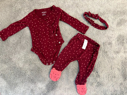 Carter's 3 piece clothing set (3 month), Kids 3 Month (0-3M)