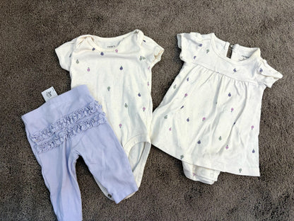 Carter's 0-3m balloon bundle , Kids 3 Month (0-3M)