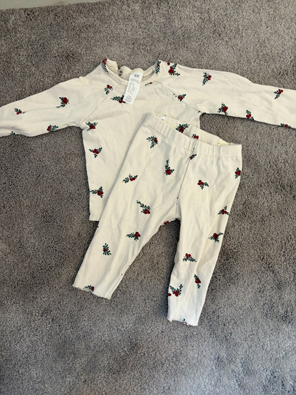 H&M Holly themed outfit set 2-4 months, Kids 6 Month (3-6M)
