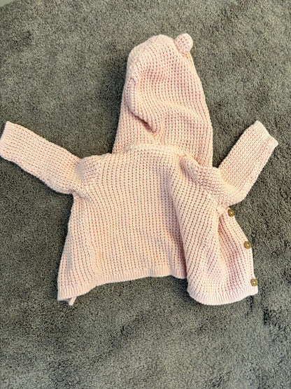 Carter's 0-3 month outerwear bundle (pink) - sweater and jacket, Kids 3 Month (0-3M)