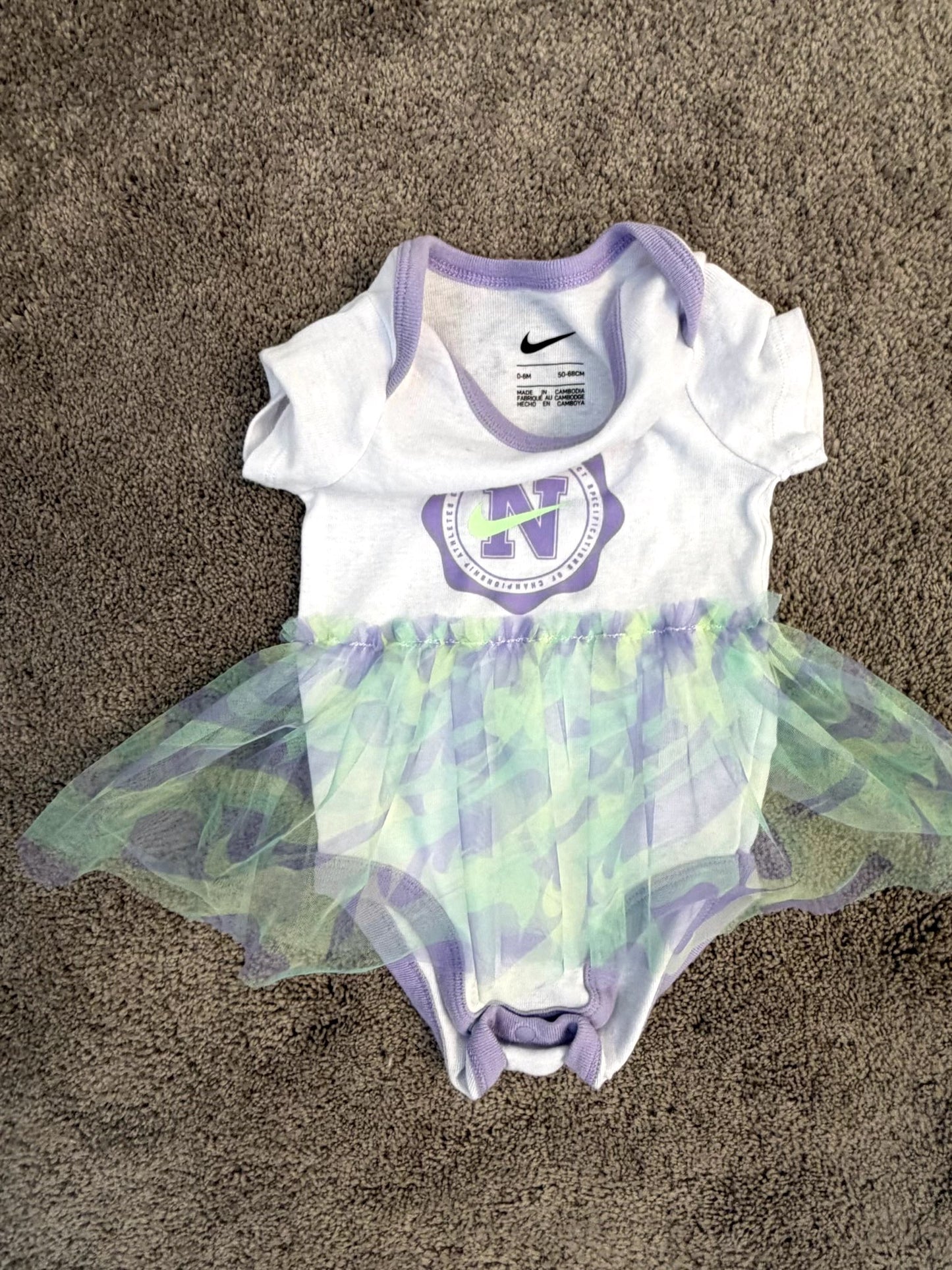 Nike onesie with sport skirt, 0-3 month, Kids 3 Month (0-3M)