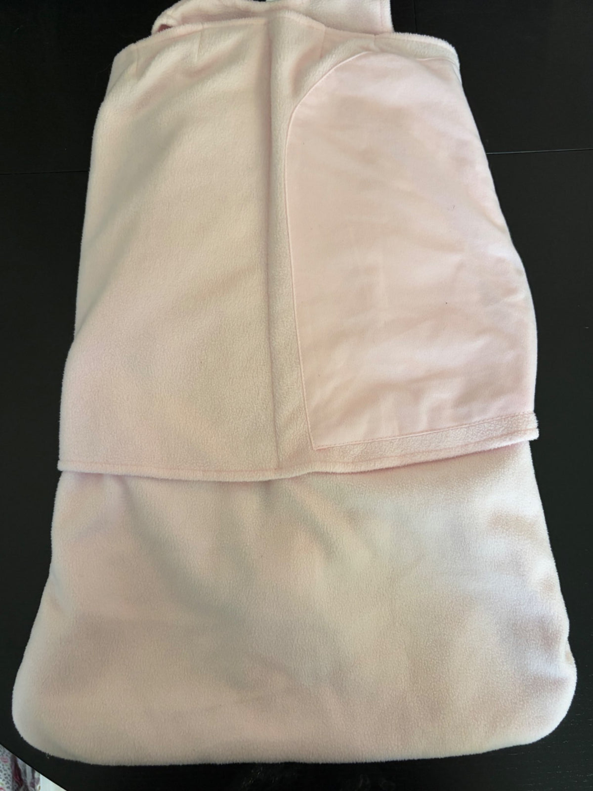 Halo sleep sack swaddle (pink fleece with velcro) - size small (3-6 months), 0-6 Months (Small)