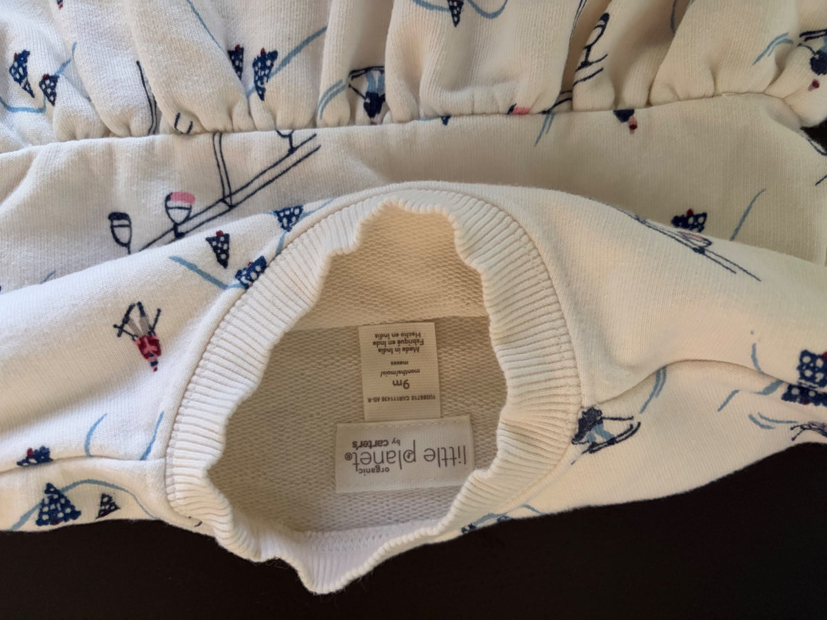Little Planet by Carter's  Ski Themed Dress set, 6-9 months - absolutely adorable and soft, Kids 9 Month (6-9M)