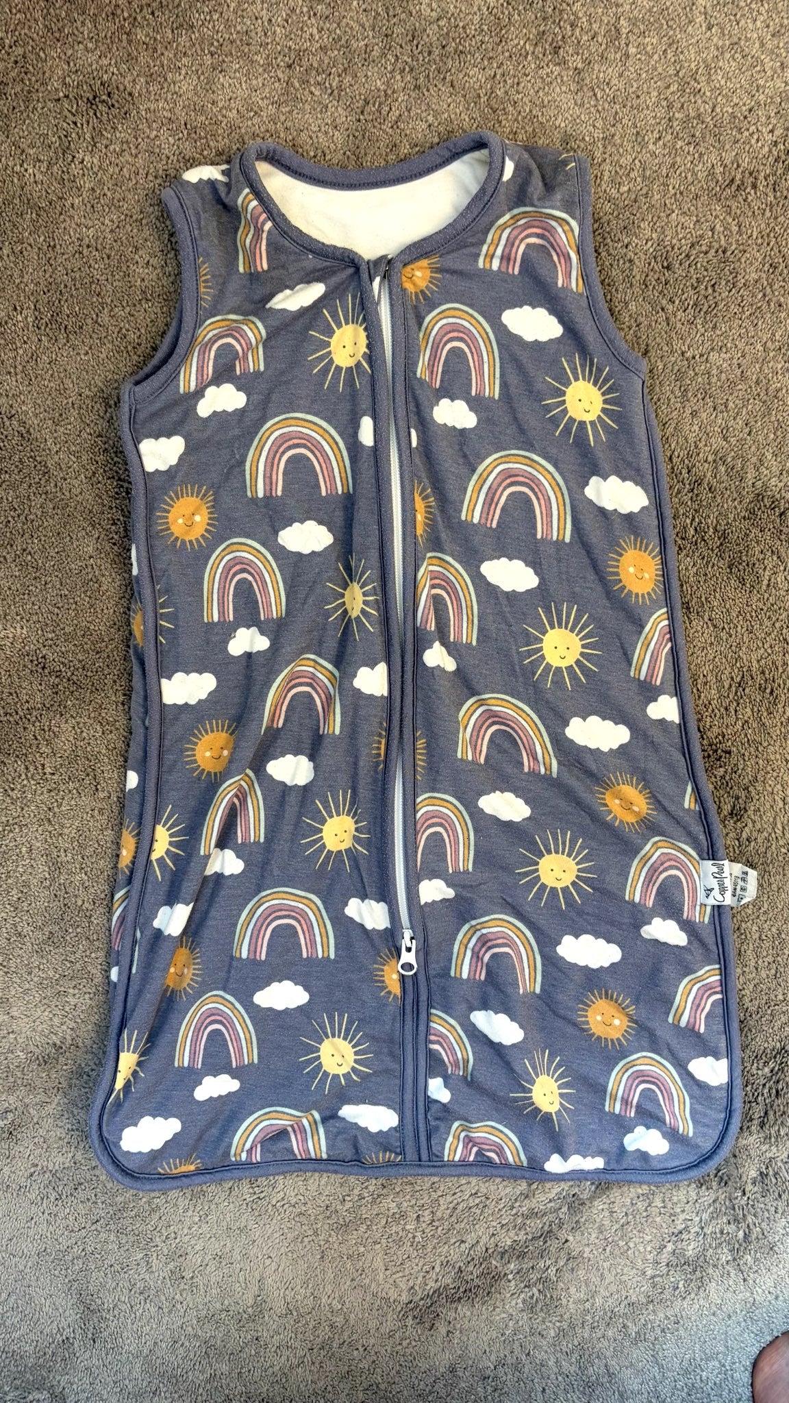 Copper Pearl Rainbow Sunshine Sleep Sack (0-6 months), 0-6 Months (Small)