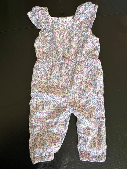Joe Fresh Lavender floral jumpsuit (6-12 month), Kids 12 Month (9-12M)